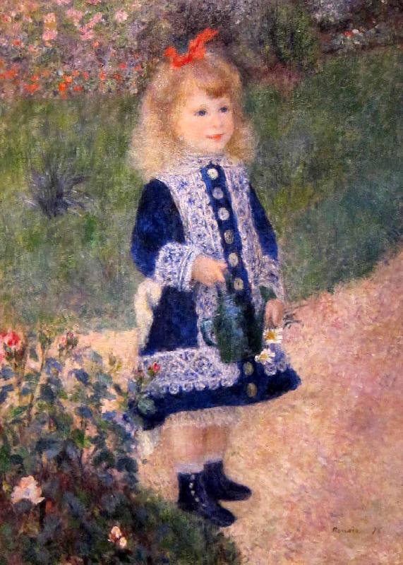 Pierre Auguste Renoir A Girl with a Watering Can